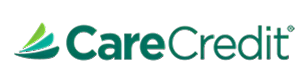 CareCredit logo with stylized green elements.